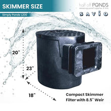 Simply Ponds 1200 GPH Water Garden Koi Pond Kit 8 x 10 Ft PVC Liner