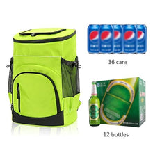 MWUCAIXIA Large Polyester 33l Refrigerator Bag 36 Cans Beer Cooler Backpack Refrigerator Portable Picnic Bag Thermal Food (Color : B) (D)