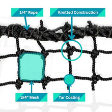 Just For Nets JFN Pro High Impact Golf Net #24 Nylon Black 15' x 35'