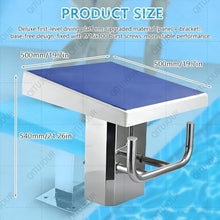 Diving Board Professional Heavy Duty Diving Board, Stainless Pool Jumping Platform, Non Slip Rubber Surface, Competition Diving Board Deck, Diving Boards for Swim Meets, 15° Incline(Upgrated)