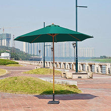 3WWWQMAA8 2.7m/9ft Patio Umbrella, Outdoor Market Table Umbrella & Shade Garden Parasol Umbrella with Wooden Pole, for Deck, Backyard, Pool, Beach (Color : Green) (Red) (Green)