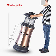 AIZYR Stainless Steel Outdoor Garden Patio Heater Propane Gas Heater Warmer Glass Tube with Rain Cover for Camp BBQ Parties(12KW),D