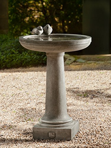 Campania International B-143-PV Juliet Birdbath, Pietra Vecchia Finish