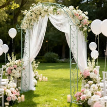 Sungmor Metal Garden Arbor, 92.5in High x 11.8in Wide,Elegant Green Archway