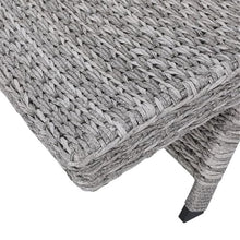 Christopher Knight Home Crete Outdoor Wicker Chaise Lounge Set of 4 Grey