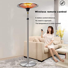 Patio Heater Outdoor Electric Heater 3000W Outdoor Heater Free Standing Indoor Outdoor Heater IP44 with Tip Over Protection Instant Warm-(3000W) 72x210cm(28x82in) (72x210cm(28x82in) (3000w))