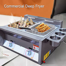 Deep Fryer 6L/12L Commercial Gas Fryer, Stainless Steel Outdoor Cooker, for Home Kitchen Restaurant