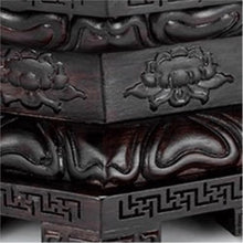 QUANGJN Pcs Plants Saucers Octagonal Lotus Solid Wood Base Buddha Vase Flower Bonsai Bracket Plant Pot Saucers,2