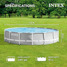 Intex Prism Frame Above Ground Pool Set with Accessories Blue