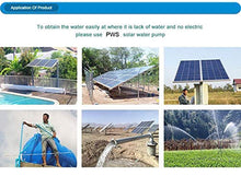 3-Year Warranty Solar Water Pump Kit - Stainless 316 Solar-Powered Submersible Pump for Ponds & Borehole Wells, MPPT Controller Included | PWS High-Efficiency Design,JS3-1.8-80