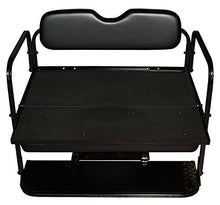 Performance Plus Carts EZGO TXT Golf Cart Flip Folding Rear Seat Kit Black