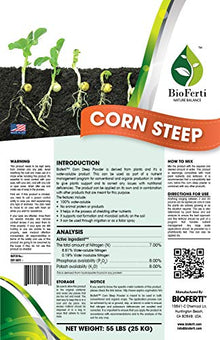 MicrobeBio Soluble Corn Steep Powder Bioferti Organic Fertilizer NPK 7-8-8 55-lb Bag