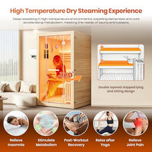 OUTEXER Steam Sauna Traditional Saunas 240V 3KW Home Spa for 2-3 Person
