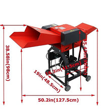 INTSUPERMAI 4-Blade Hay Cutter Pulverizer Grass Crusher Red and Black