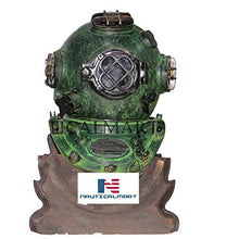 NauticalMart Diving Diver Helmet 1942 Schrader U.S. Navy MK V Dive Replica Brown