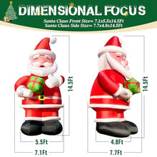 OZIS Giant 14.5Ft Inflatable Santa Claus with Gift Red
