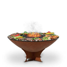 ARTEFLAME Charcoal BBQ Grill, Griddle, and Fire Pit Bundle | Gourmet Outdoor Cooking Essentials | Steakhouse Searing Set (40" Low Euro Base with 2 Grilling Accessories) MADE IN USA