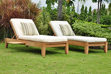 TeakStation Grade-A Teak Wood Luxurious Multi Position Atnas Sun Chaise Lounger Steamer - Furniture Only #TSCHAT
