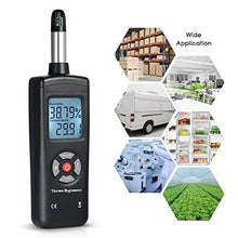 MVUYO Temperature Instruments Digital Thermometer Hygrometer Humidity & Temperature Sensor Pyrometer Psychrometer