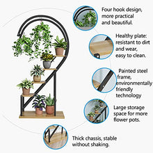ZHOUYANB 4 Layer Plant Stand Heart-shaped Flower Pot Multifunctional With Hook For Patio Garden Balcony Living Room/g