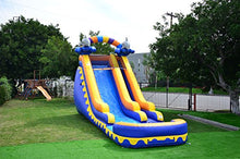 JumpOrange Commercial Inflatable 18' Dolphin Splash Water Slide with Air Blower