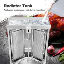 Electric Turkey Rotisserie, 360° Rotating Vertical Rotisserie, Smokeless Rotisserie, Commercial Shawarma Rotisserie for Turkey Barbecue Home Party Garden,Gas
