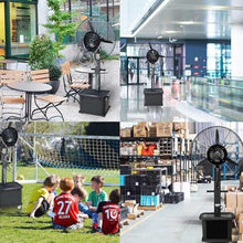 JDXQBLD Industrial Misting Fan with 11 Gal Tank, 3-Speed Oscillating Spray Fan for Patio & Outdoor Cooling，750mm/30