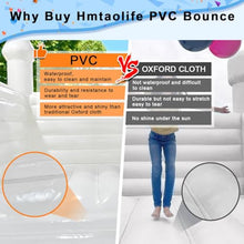 Hmtaolife Inflatable Large White Bounce House 13x13x10FT with 950W Air Blower