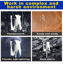 Vertical Wind Turbine Generator with Controller 3000W 12V-220V Portable Wind Power Turbine Generator for Wind Turbine Solar Systems(3Blade),48v