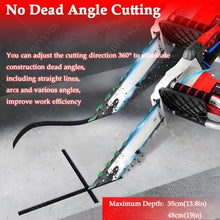 Electric Chain Saw Wall Cutter,Handheld Brushless Chainsaw,Diamond Chain Wall Cutte,Wet Electric Wall Groove Cutting Machine,For Red Brick,Stone,Granite 480mm