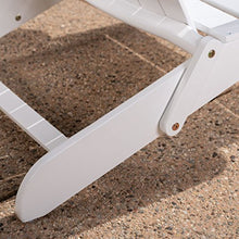 Great Deal Furniture Outdoor 5 Piece Acacia Wood & Lightweight Concrete Adirondack Chair Set with Fire Pit Grey & White