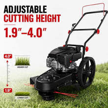 AMERISUN 22" Gas Walk Behind String Trimmer with 1.9"-4.0" Cutting Height