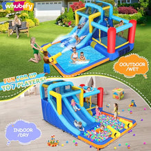 Whubefy Kids Bounce House Inflatable Water Park with Blower