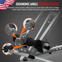 HARISON Heavy Duty Inversion Table for Back Pain Relief 350 LBS Capacity with 3D Memory Foam Black+Red