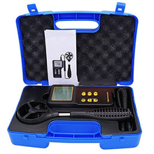 XARONF Handheld Anemometer, Wind Speed Meter Wind Velocity Airflow Tester Gauge with Backlight Display (Suitcase Included)