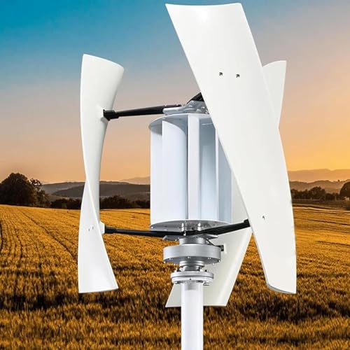 KWUHNJF Helix Maglev Vertical Turbine Hybrid Solar Wind Sys TEM with 3 Blades Controller and for Boats,Gazebos,Houses,Businesses,Industry(15000W,12V)