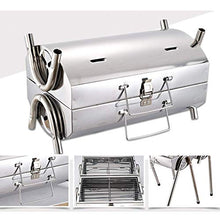 Folded Portable Charcoal BBQ Grill Outdoor Barbecue Charcoal Stainless Steel Kebab Grill Folding Grill Portable Grill for Camping