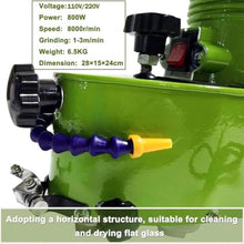 Grinding Edging, Portable Small Glass Edger, Electric Glass Edging, Polish Edge for Plane,Curve, Rounded Corner,Green