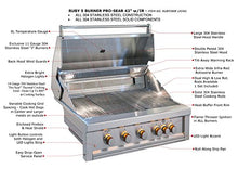 SUNSTONE RUBY5B-IR-NG 5 Burner Pro-Sear with IR Natural Gas, 42"