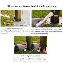 Stainless Steel Cylindrical Vertical Garden Water Column,Garden Hose Holder with Full Copper Faucet,Retro Outdoor Courtyard Garden Fountain Faucet Water Column, Suitable for Car Washing and Watering