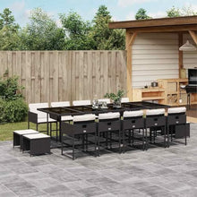 GBCDSWBR 15-Piece Rattan Dining Set, Outdoor Garden Patio Furniture