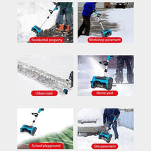 BLACKTK Electric snowblower with Rechargeable Battery, Household Snow Sweeper with Wheels for greenhouses, Factories, Urban Roads, Yards, School Yards