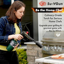 GRILLBLAZER GrillGun and Su-VGun Combo Set - GrillGun, Su-VGun, 8' Hose, 2 Stands - Grilling and Culinary Torch - BBQ Tools
