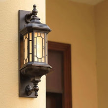 MVUYO Black Front Door Wall Lighting Outdoor Lantern Exterior Waterproof Sconce Light Fixtures with Glass Shade for House Garage Porch Patio Garden