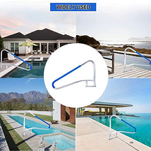Swimming Pools Handrails for Inground Pool, Pool Safety Handrail with Quick Mount Base, Stainless Steel Pool Railing, Easy Mount Hand Grab Rail
