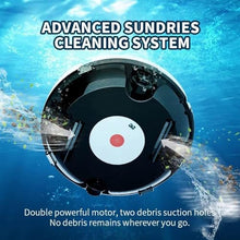 KANGJIEM Fully Automatic Pool Vacuum Cleaner, Cordless Robotic Swimming Pool Cleaner Wall-Climbing Underwater Cleaner with Smart Navigation and Top Load Filter for Ground Swimming