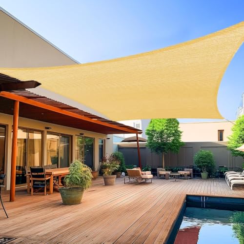 Rectangular Solar Sail Shade, Outdoor Patio Umbrella, Tear-resistant, UV-resistant, Suitable For Courtyards, Patios, Gardens, Carports, And Patios