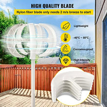 HUIZHITENGDA 5000W Vertical Wind Turbine Generator, 110V/ 220V Windmill RV Yacht Farm Small Wind Generator Home Use Windmill (White),220v