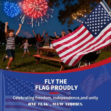 EMBROID Giant American flag for outside 30x60 Ft Embroidered Brass Grommets
