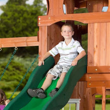Backyard Discovery Shenandoah Cedar Playset Swing Set Brown